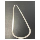 Large Heavy Sterling Herringbone Necklace