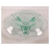 13 inch Green Depression Bowl