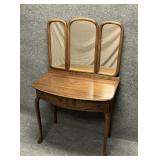 Two Piece Vintage Wood Vanity