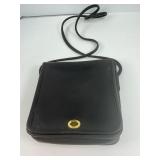 Coach Leather Bag with Turn Lock Closure