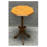 Wood Octagonal Shaped Side Table