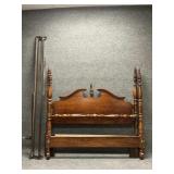 Vintage Traditional Style Cherry Four Poster Bed