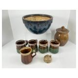 Eight Assorted Pottery Pieces