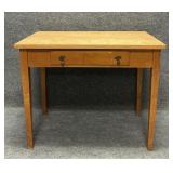 One Drawer Solid Wood Desk