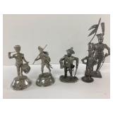 Pewter Revolutionary War and Coldstream Guards