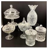 Clear Glass Candy Dishes with Lid