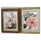 Pink Iris and Pink Hibiscus Prints
