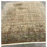 Persian Floral Hand Knotted Cashmere Silk