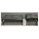 Heavy Duty Black Aluminum End and Coffee Tables