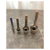 Vintage Forged Steel Hollow Punch Set