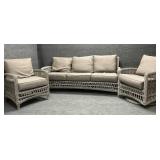 Lloyd Flanders Mackinac Three Piece Outdoor Set