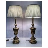 Touch Brass Lamps with Shades