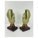 Matching Swan Sculptures