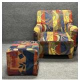 Matching Chair and Ottoman