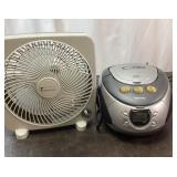 Fan and Boombox