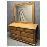 Sumter Cabinet Co. Maple Seven Drawer Dresser