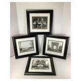 Set of Four 13x14 Vintage Paris City Photographs