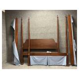 Cherry Federal Four Poster Tall Queen Bed