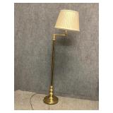 Brass Swing Arm Floor Lamp