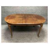 Vintage Oval Cherry Wood Extension Dining Table