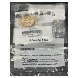Uncirculated Six Coin Set Sacagawea Dollars