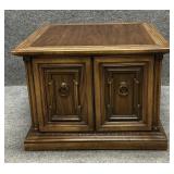Large Vintage Wood End Table