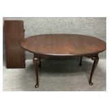 Dark Cherry Oval Shaped Extension Table