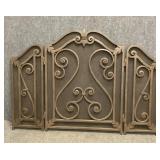 French Inspired Wrought Iron Fireplace Screen