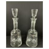 Two Matching Wine Decanters