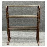 Vintage Ornate Wood Quilt Rack