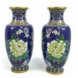 Pair of Antique Cloisonnï¿½ Vases