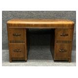 Vintage Art Deco Kneehole Writing Desk
