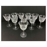 Ten Gorham Crystal Wine Glasses