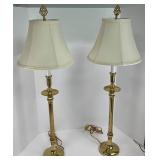 Pair of Brass Lamps