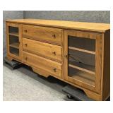 Large Oak Entertainment Cabinet