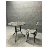 Two Piece Cast Aluminum Patio Bistro Set