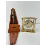 Seth Thomas Metronome and Seiko Clock