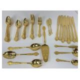 Rogers Gold Tone Silverware