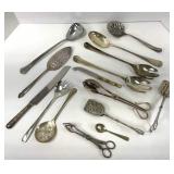 Fifteen Silver Plate Serving Utensils