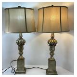 Pair of Gold Toned Lamps
