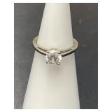 14 KT WG White Topaz Ring