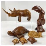 Wood Carved Animal Collection