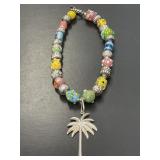 Sterling Lilly Pulitzer Beaded Necklace