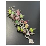Sterling Beaded Cha Cha Bracelet