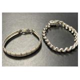 Two Sterling Bracelets