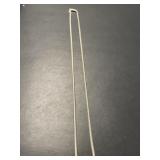 Long Sterling Rolled Chain Necklace