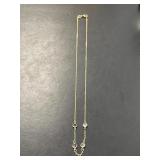 14 KT Necklace with Four Stones