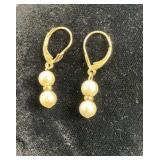 14 KT Pearl Earrings