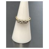14 KT Ladies Three Stone Diamond Ring