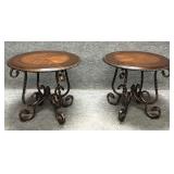 Pair of Steve Silver Co Round End Tables